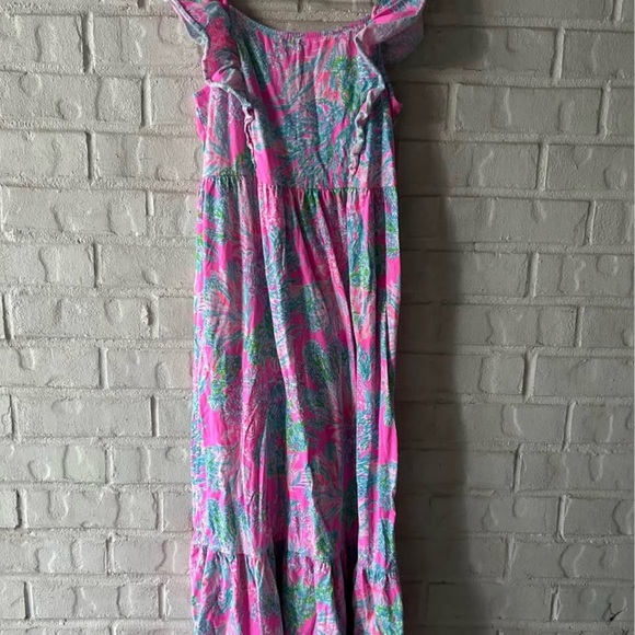 Lilly Pulitzer Girls Vienna Maxi Dress Seaing Things 12-14 - Picture 2 of 4